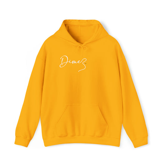 DIME3 Right Chest White Logo Hoodie