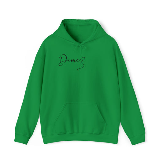 DIME3 Right Chest Black Logo Hoodie