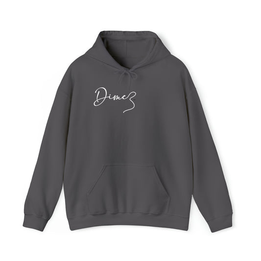 DIME3 Right Chest White Logo Hoodie
